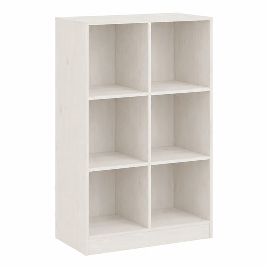 Libreria in Pino Massello 70x33x110 cm per Soggiorno