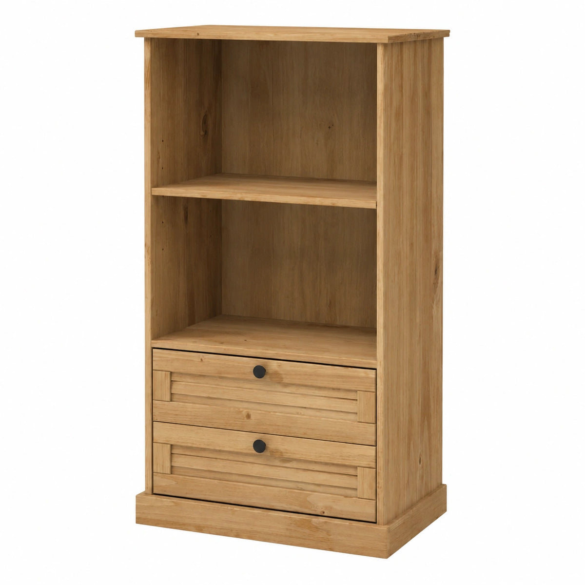 Libreria in Pino Massello 60x35x114,5 cm per Soggiorno