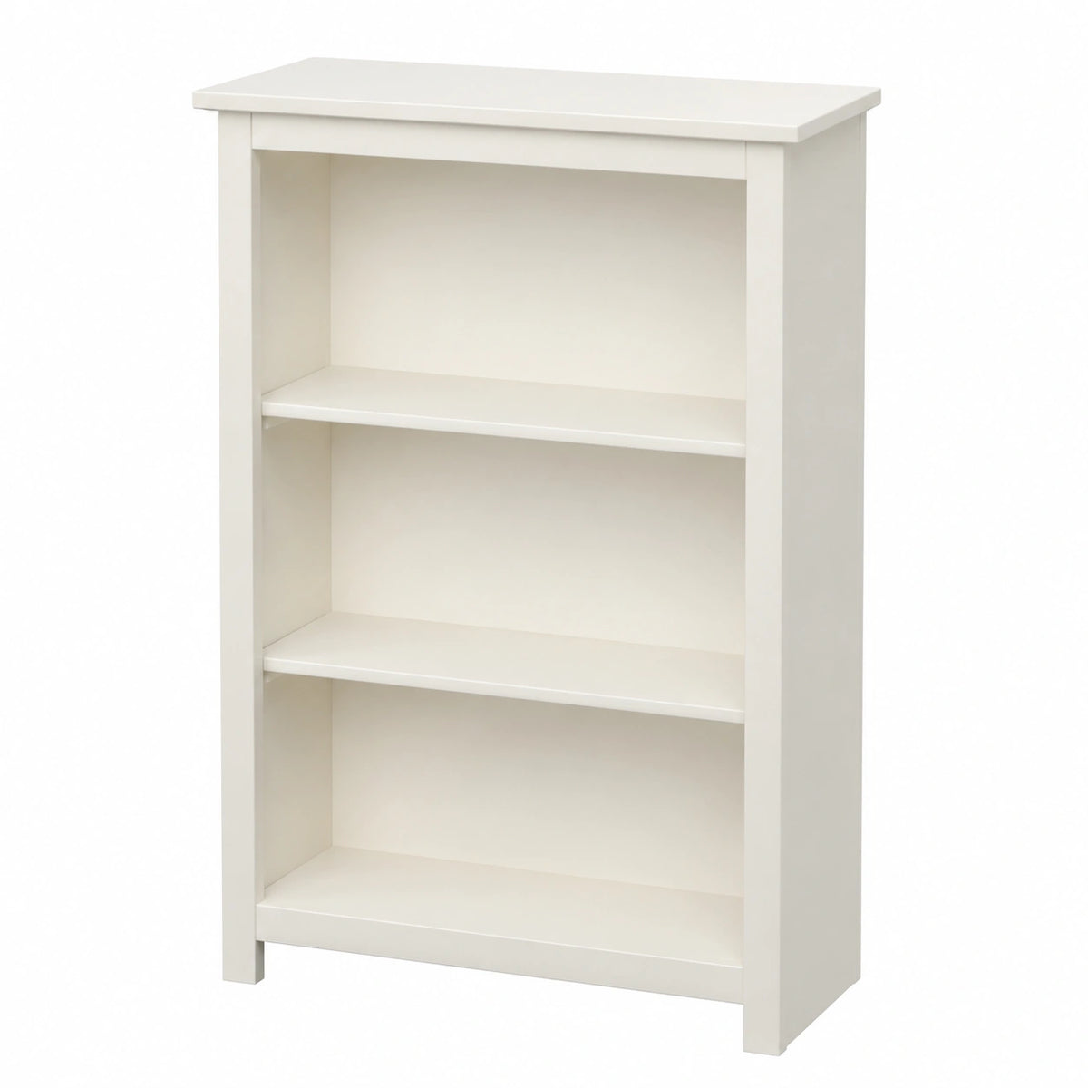 Libreria in Legno Massello Bianco 98x25x68 cm - Made in Italy