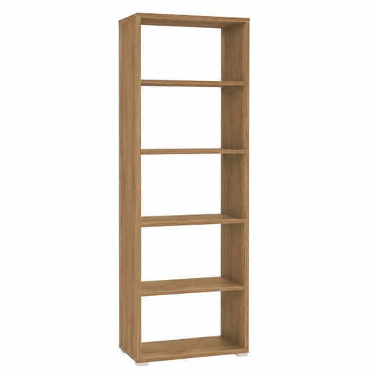 Libreria Aperta Lila 5 Ripiani in Legno Noce Stelvio 71x41x199 cm